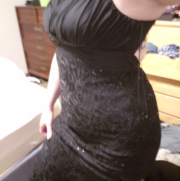 Nightway black gown - Picture 7 of 8